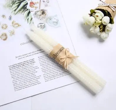 2pcs Nordic Beeswax Candles: Handcrafted Natural Home Accent