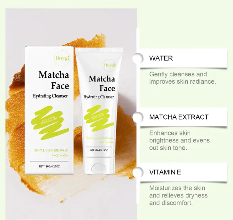 Matcha Moisturizing Facial Cleanser for Hydrated Skin
