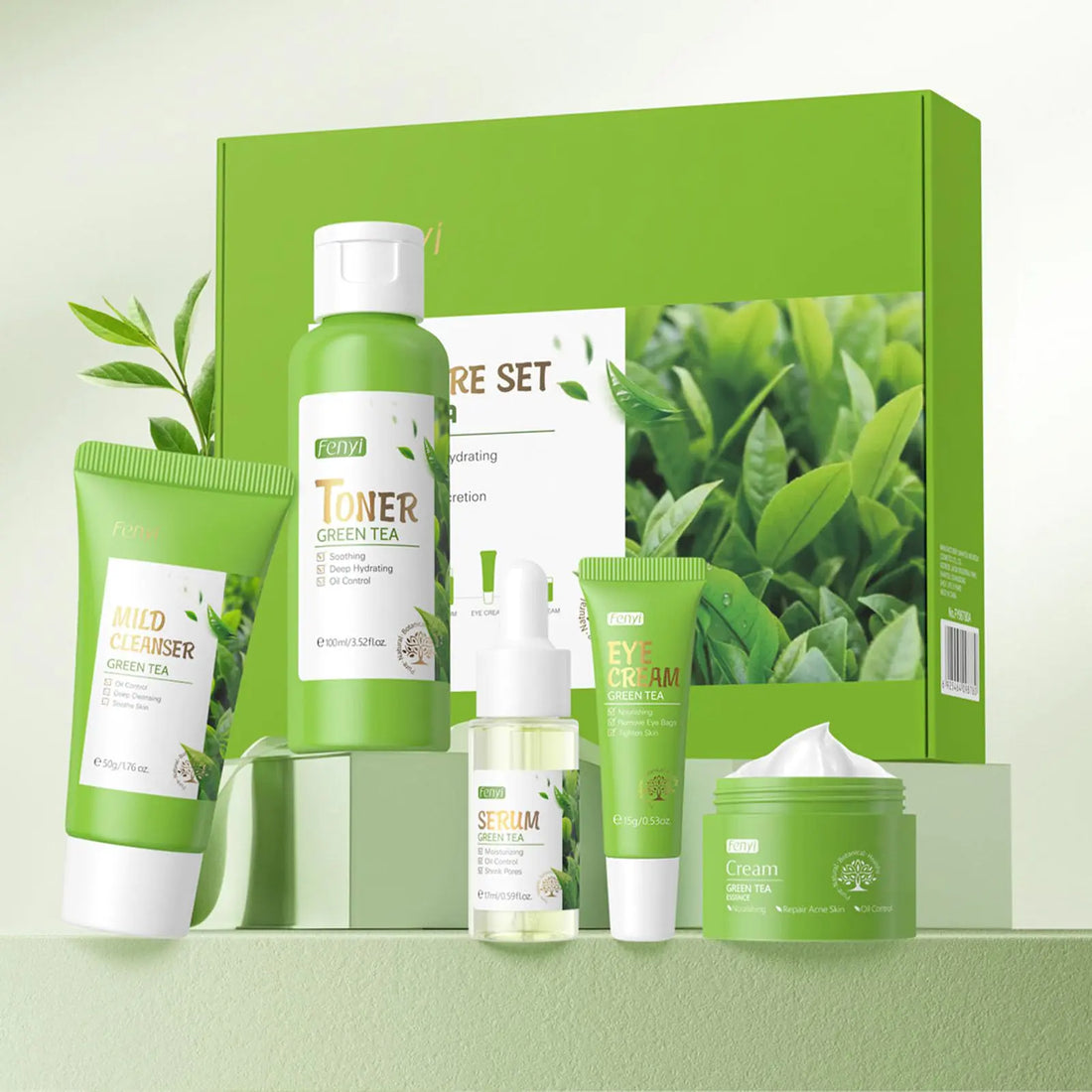 Green Tea Skincare Set 5 Pcs Hydrating Facial Kit