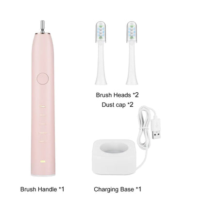 Electric Toothbrush IPX7 Replacement Heads Set for Deep Clean