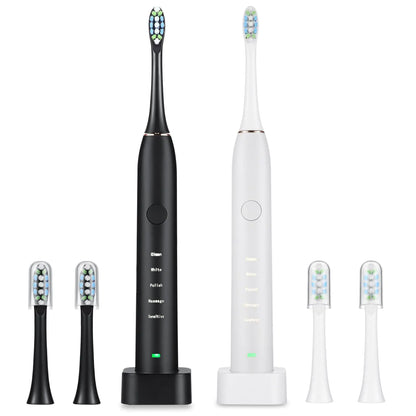 Electric Toothbrush IPX7 Replacement Heads Set for Deep Clean