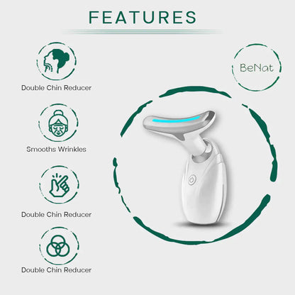 Neck &amp; Face Lifting LED Therapy Device for Youthful Skin